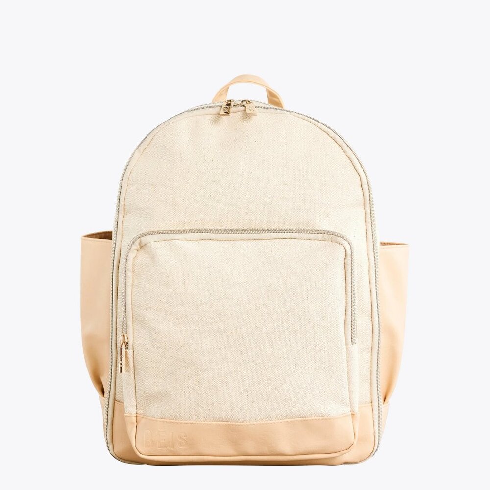 Beis The Travel Backpack in Beige